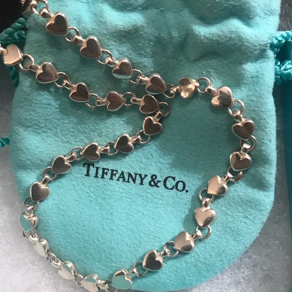 Tiffany heart link necklace